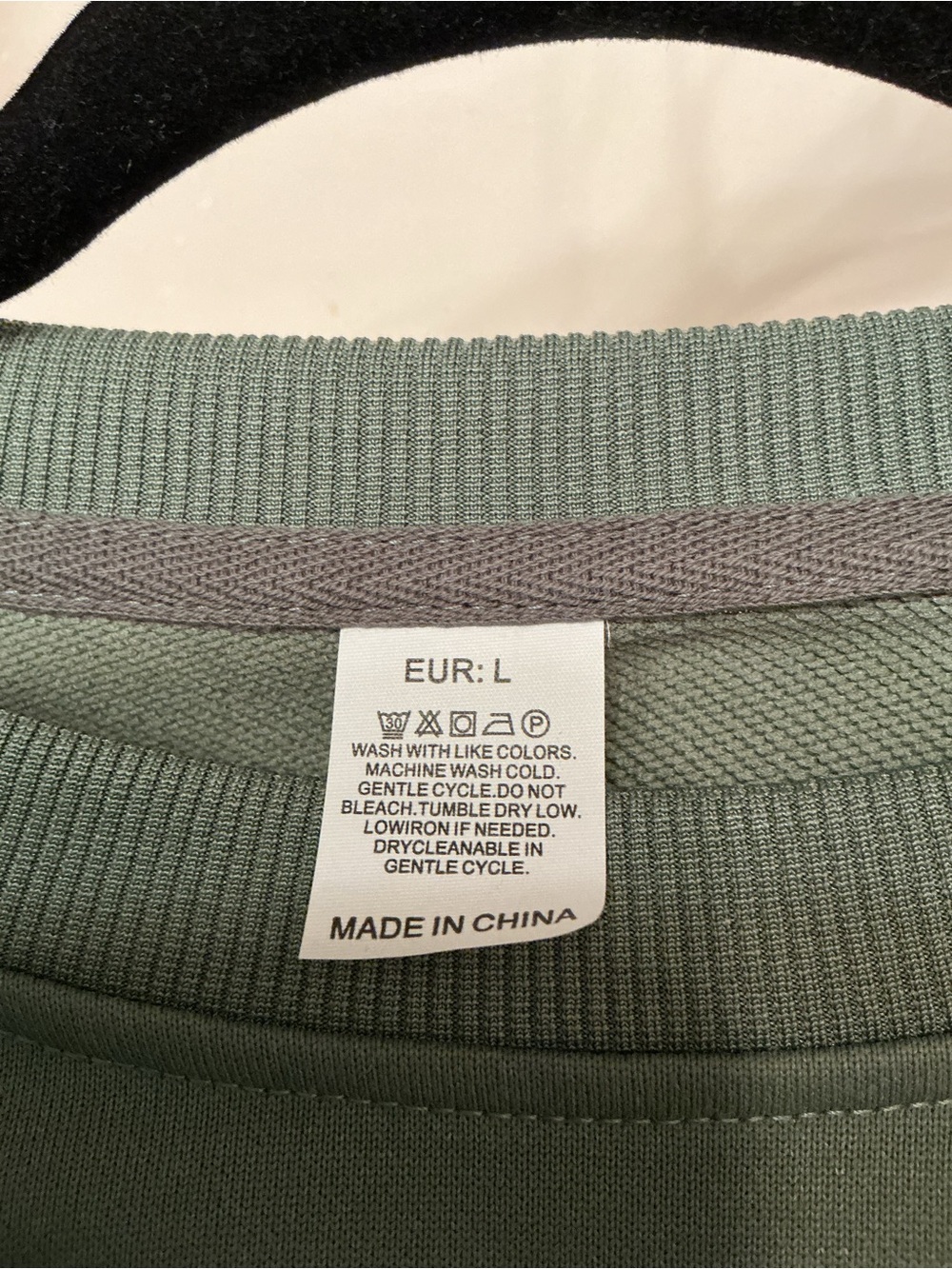 Green Crewneck Sweatshirt with Cross Logo - Picture 3 of 5